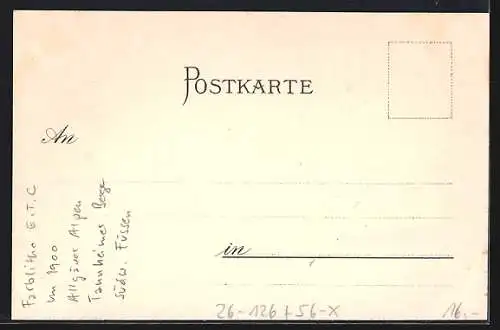 Künstler-AK Edward Theodore Compton: Blick auf die Otto-Mayr-Hütte im Reinthal