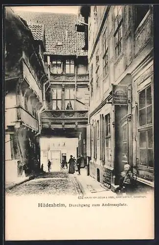 AK Hildesheim, Durchgang zum Andreasplatz