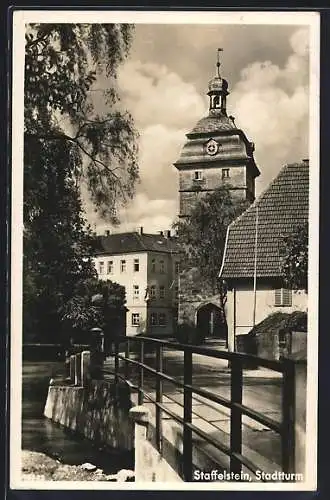 AK Staffelstein / Bayern, am Stadtturm