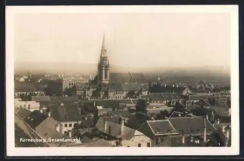 AK Korneuburg, Gesamtansicht aus der Vogelschau