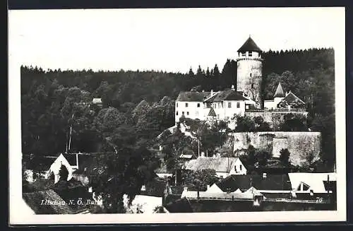 AK Litschau /N.-Ö., Teilansicht mit Burg