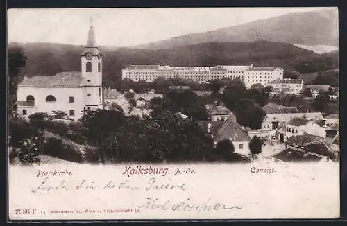 AK Kalksburg, Pfarrkirche und Convict