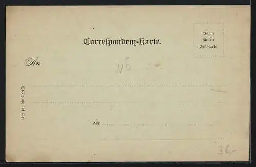 Lithographie Gaming /N.-Oe., Teilansicht, Landkarte mit Gaming, Kienberg und Lackenhof