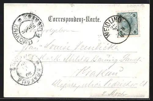 AK Weidlingbach, Carl Wallner`s Restaurant mit Gartenwirtschaft, Vesper-Türmchen, Hermannskogel