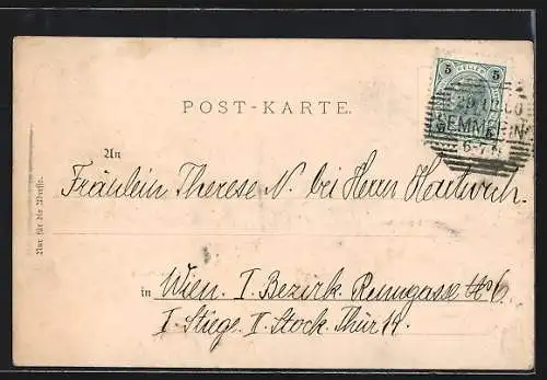 AK Maria-Schutz am Semmering, Gasthaus Prasch, Wallfahrtskirche
