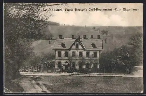 AK Wien-Liesing, Franz Dopler`s Cafe-Restaurant zum Jägerhaus