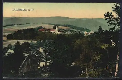 AK Idolsberg /N.-Ö., Ortsansicht aus der Vogelschau