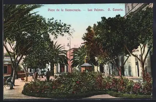 AK Las Palmas /Gran Canaria, Plaza de la Democracia