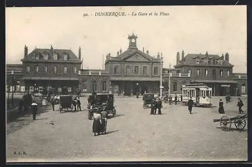 AK Dunkerque, La Gare et la Place