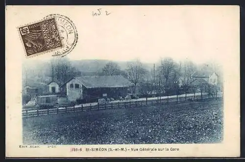 AK St-Siméon, Vue Générale sur la Gare