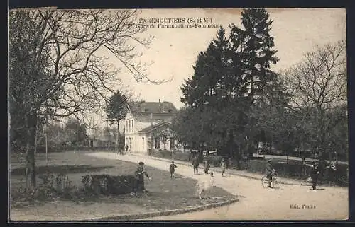 AK Faremoutiers, La Gare Faremoutiers-Pommeuse