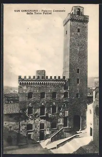 AK San Gimignano, Palazzo Communale dalla Torre Pettini