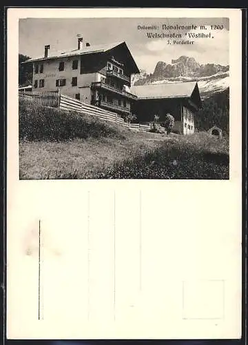 AK Novalevante /Welschnofen, Hotel Vöstlhof Dolomiti