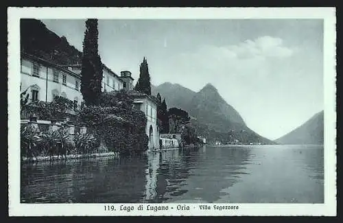 AK Oria /Lago di Lugano, Villa Fogazzaro