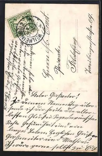 Foto-AK RPH SBW Nr. 1875 /76: Mädchen bringt Glückwünsche zum Namenstag