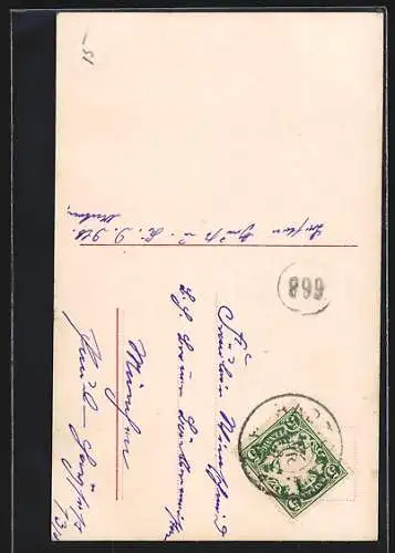 Foto-AK RPH SBW Nr. 873 /74: Herr stellt sich zum Rendez-vous ein