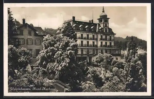 AK Walzenhausen, Hotel-Kurhaus aus der Vogelschau