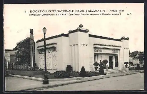 AK Paris, Exposition des Arts décoratifs 1925, Pavillon Christofle Baccarat