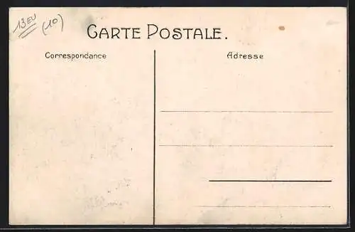 AK Bruxelles, Exposition, l'Incendie des 14-15 Aout 1910, un Pompier arrosant le brasier