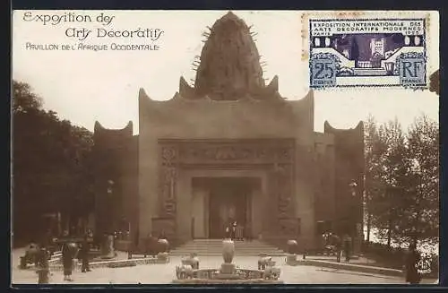 AK Paris, Exposition des Arts décoratifs 1925, Pavillon de l`Afrique Occidentale