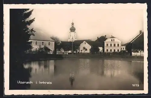 AK Utzenaich im Illkreis, Idyll mit Kirchturm