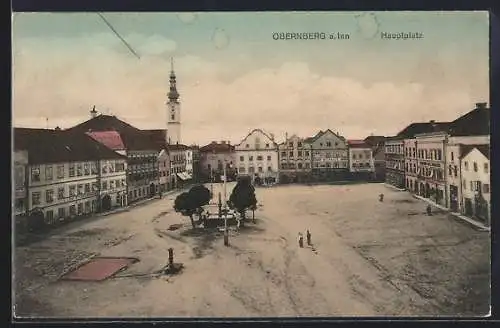 AK Obernberg a. Inn, Blick auf den Hauptplatz