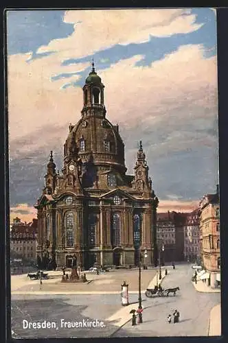 AK Dresden, Partie an der Frauenkirche