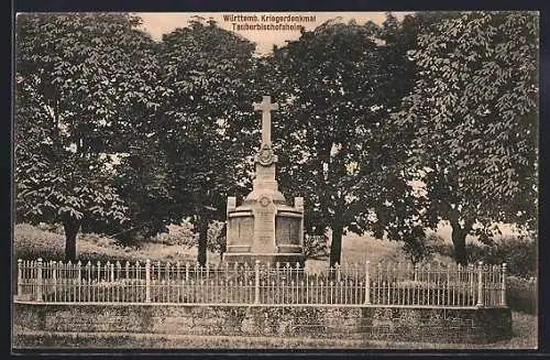 AK Tauberbischofsheim, Württemb. Kriegerdenkmal