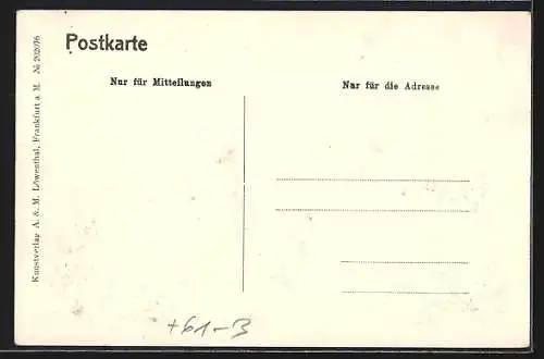 Künstler-AK Polle an der Weser, Ortsansicht im Jahre 1650, nach Merian