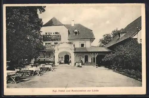 AK Fraueninsel, Kgl. Hotel und Restauration zur Linde