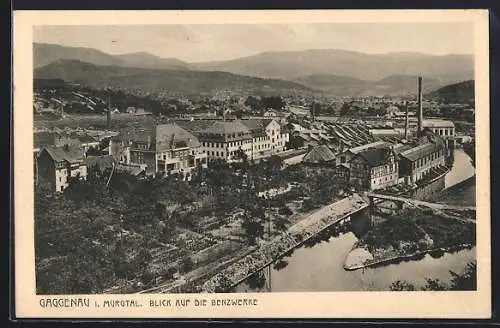 AK Gaggenau i. Murgtal, Blick auf die Benzwerke