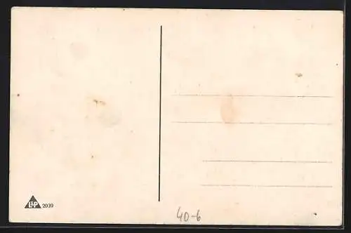 AK Dickerchens Leid, Mann mit Übergewicht bei der Massage, Neujahrsgruss