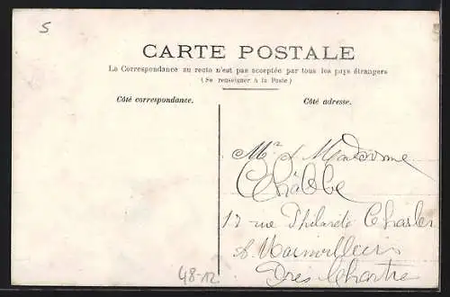 AK Baby auf einer Waage, Telegramm-Formular