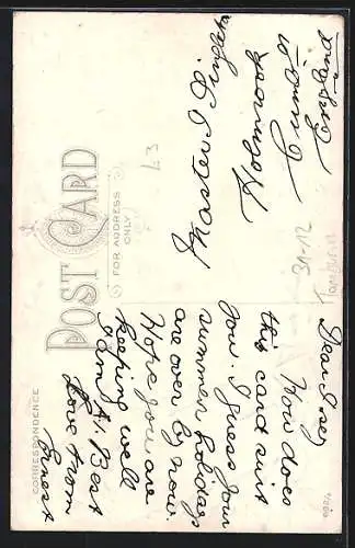 Künstler-AK Bruce, Junge Frau mit Blumen im Tambourin, Passepartout