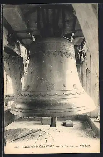 AK Chartres, Le Bourdon, Glocke