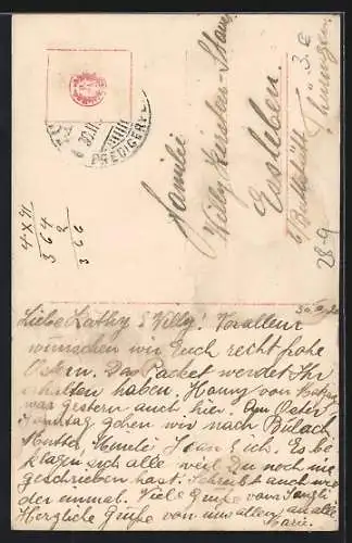 AK Aschenputtel füttert die Tauben