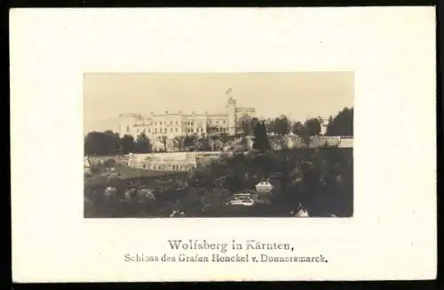 AK Wolfsberg in Kärnten, Schloss des Grafen Henckel v. Donnersmarck