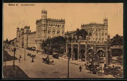 AK Wien, Ansicht vom Nordbahnhof