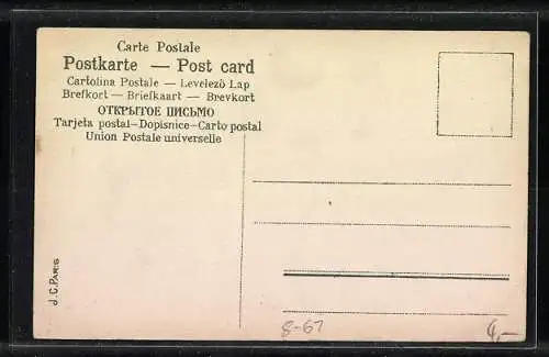 AK La Moisson, Bauern bei der Getreideernte