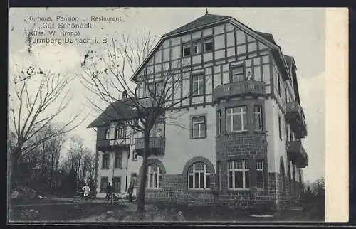 AK Turmberg-Durlach i. B., Restaurant Gut Schöneck von W. Kropp