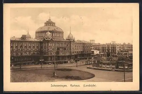 AK Scheveningen, Strassenbahn am Kurhaus