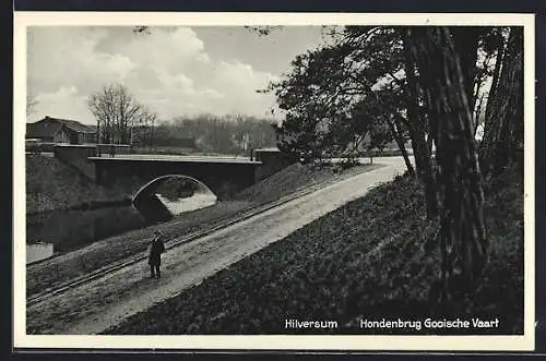 AK Hilversum, Hondenbrug Gooische Vaart