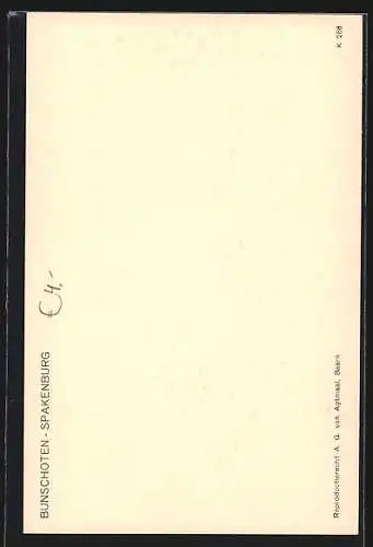 AK Bunschoten-Spakenburg, Mutter mit zwei Kindern in Tracht