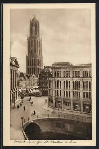 AK Utrecht, Oude Gracht, Stadhuis en Dom