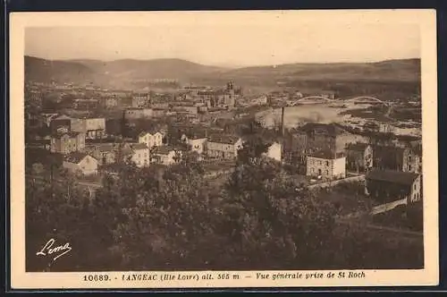 AK Langeac, Vue générale prise de St Roch