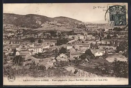 AK Lavoûte-sur-Loire, Vue générale (Aspect Sud-Est) Alt. 561 m, Cure d`Air