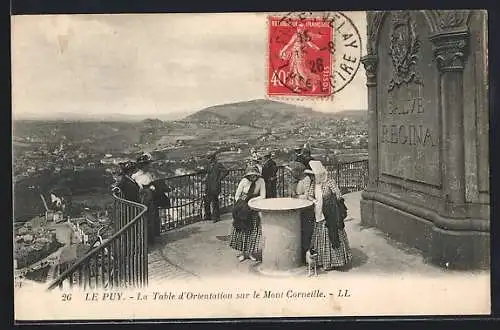 AK Le Puy, La Table d`Orientation sur le Mont Corneille