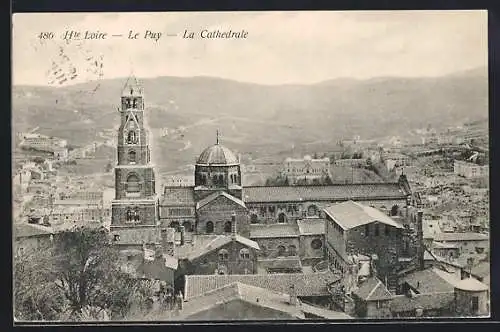 AK Le Puy, La Cathédrale et Vue Panoramique de la Ville