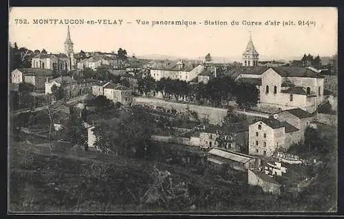 AK Montfaucon-en-Velay, Vue panoramique, Station du Cures d`air (alt. 914 m)