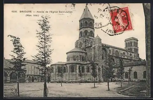 AK Brioude, Abside de l`Église Saint-Julien (Mon. hist.)